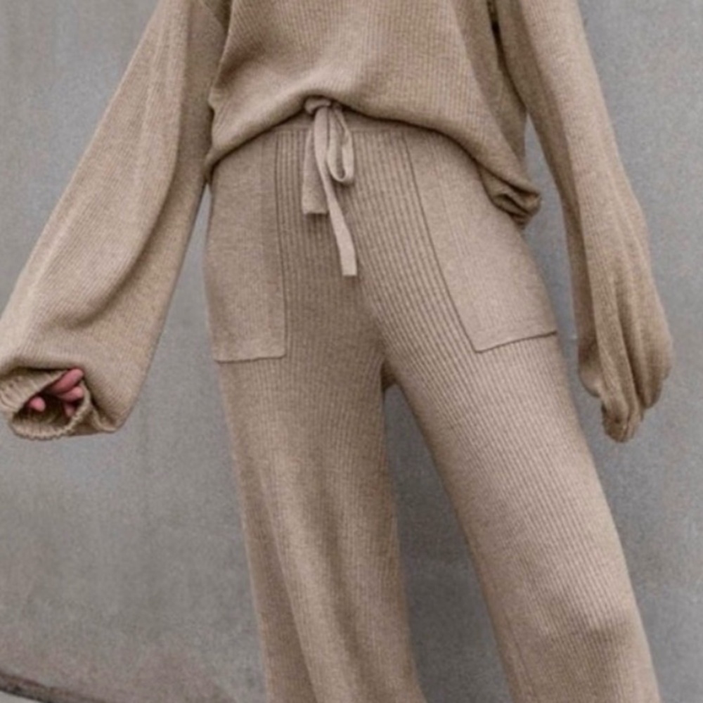 Splendid Women's Ribbed Long Sleeve Top - Tan